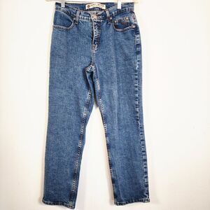 Harley-Davidson Jeans 6P Petite Straight Leg Blue Like New